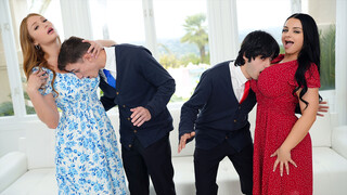 Горячее порно 4K - Step Son Fucks MILF Payton Preslee & Skylar Snow in Wild Tutor Session бесплатно на TREXPORN.NET