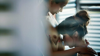 Бесплатное 4K порно с Russian Brunette Lesbians Kiss and Play (2015) только на TREXPORN.NET