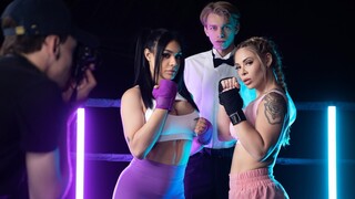 Горячее порно 4K - Bare-Knuckle Blowjob and Facial for Latina and Blonde бесплатно на TREXPORN.NET